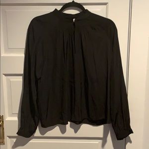 Black long sleeve blouse